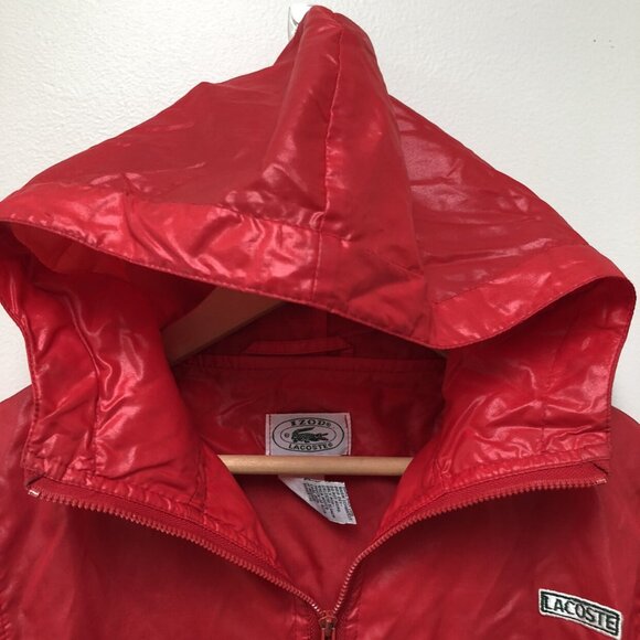 Vintage Lacoste Izod Red Windbreaker - Picture 9 of 11